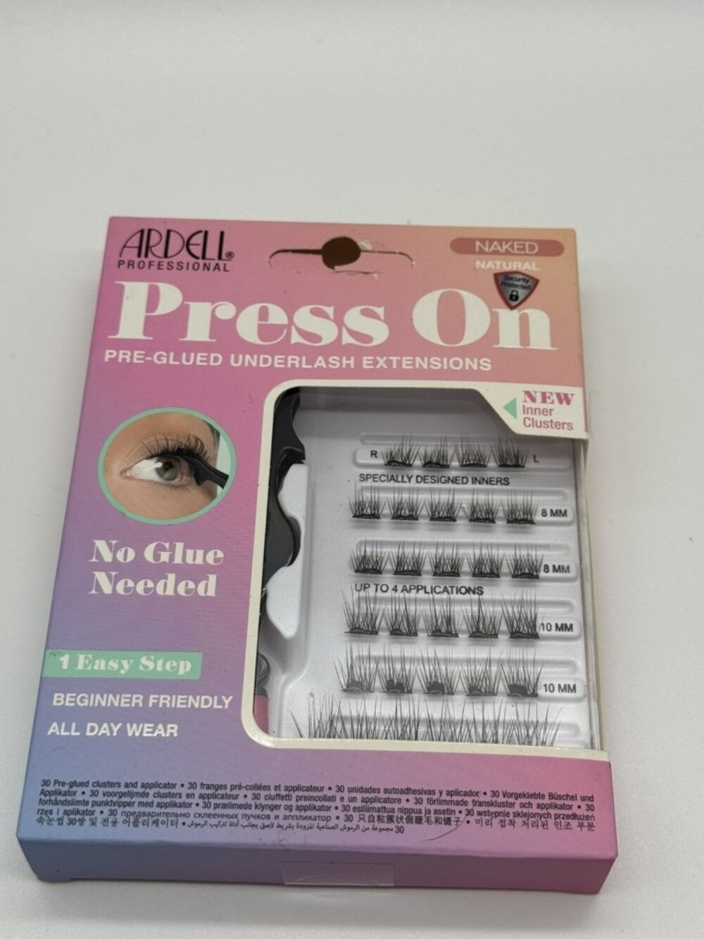 Ardell Naked PreGlued Lash Extension Kit Self Adhesive Lash Clusters Soft Volume